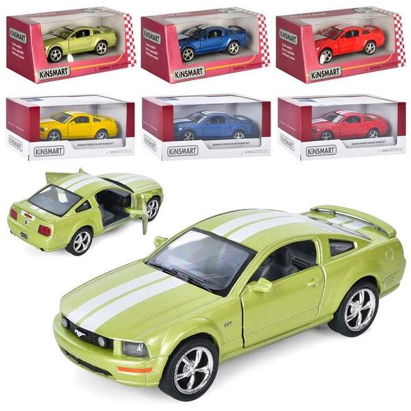 Модель легкова FORD MUSTANG GT (2006) 5'' KT5091WF with printing метал.інерц.відкр.дв.4кол.кор./96/ (шт.)