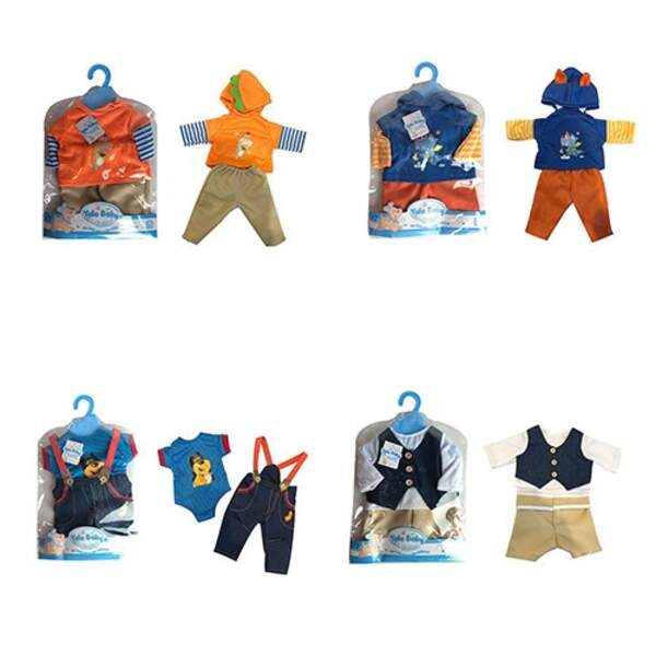 Лялькове вбрання BLC69-70-71-72-S-UA (48шт) 4 види, в кульку, 22-31-2см (шт.)