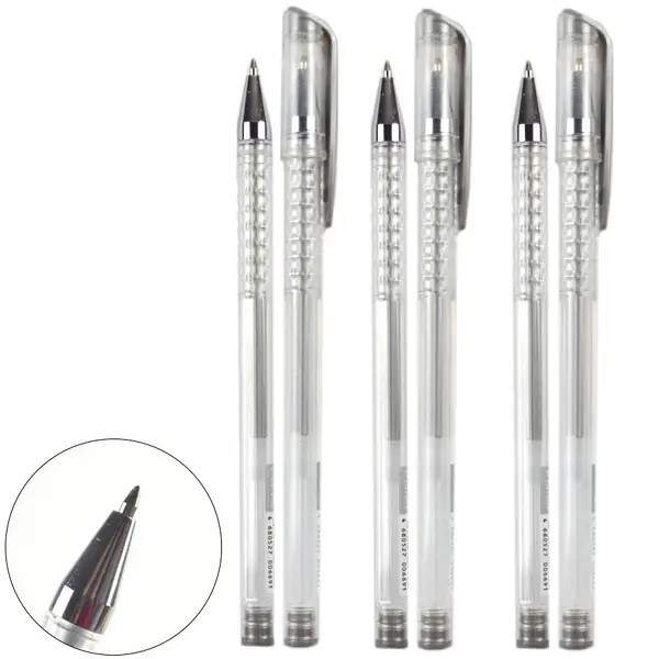 Ручка гелева RAIN, СРІБНИЙ, чорнило (Корея), кулеподібний (1728/864/144) ST5551 (шт.)