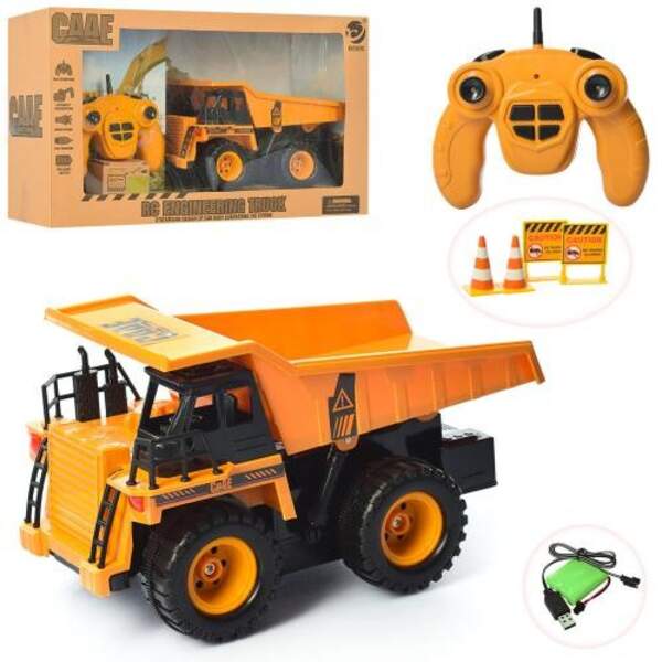 Самоскид 9207 (8шт) р/в, акум, 1:22, 26,5см, USBзар,муз,зв(англ), в кор-ці, 49-28-16см (шт.)