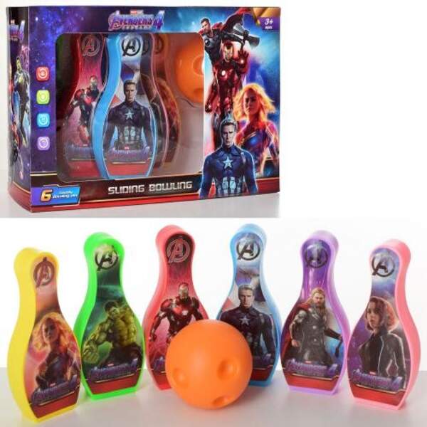 Боулінг MR 0046 (36шт) AV, кеглі 6шт 14см, куля 7см, в кор-ці, 27-18-8см (шт.)