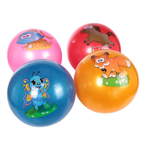 М'яч 9" BT-PB-0158 тварини 4рис.4кол..60г сітка /300/ (шт.)