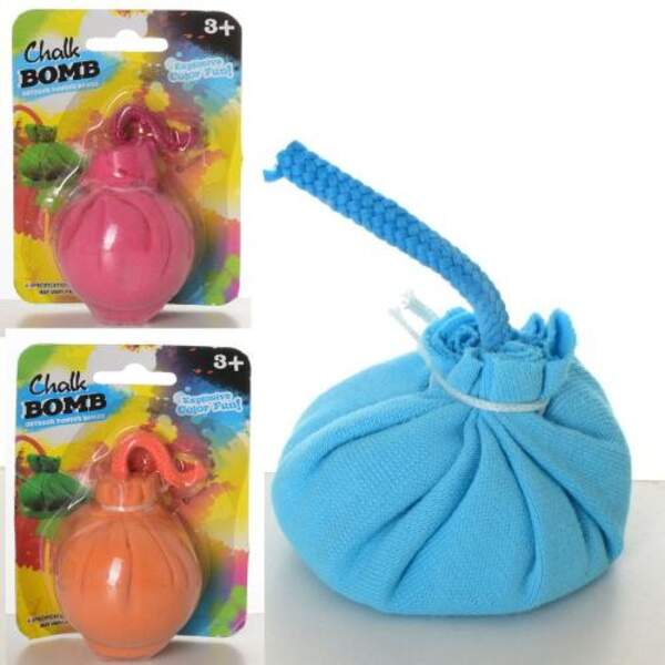 Крейда MK 4384 (144шт) крейда-бомба, 5,5см, 3 кольори, на листі, 8,5-11,5-5см (шт.)