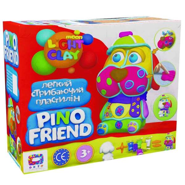 Набір легкого стрибаючого пластиліну ТМ Moon Light Clay Pino Friend Фред 70035 (шт.)