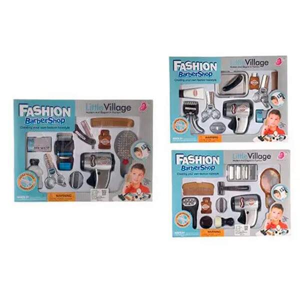 Набір аксесуарів 80215A-B-C (36шт) фен,гребінець,дзеркало,флакони,ножиці,3види,в кор-ці, 38-28-5,5см (шт.)