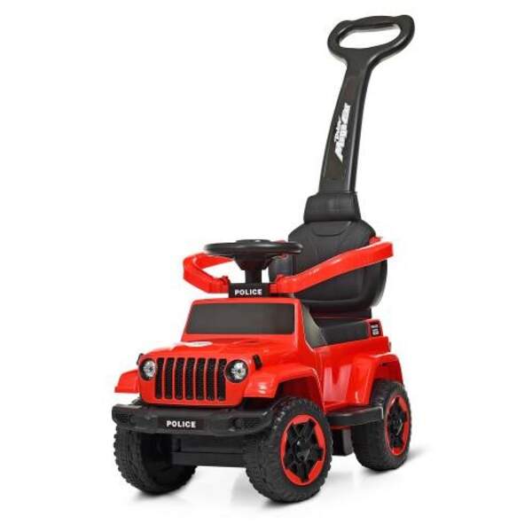 Каталка-толокар M 4288-3 (1шт) 2в1 (батьківська ручка), муз, світло, USB, на бат-ці, червоний (шт.)