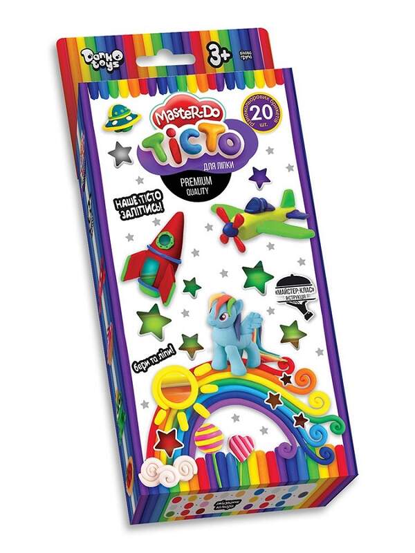 Креативна творчість "Тісто для ліпки "Master Do" коробка 20 кольорів*20г укр (20) TMD-15-01U (шт.)