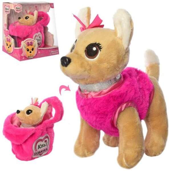 Собака M 4363 I UA (18шт) 20см, муз-укр.пісня, сумочка, на бат-ці, в розібр.кор-ці, 29-30-17см (шт.)