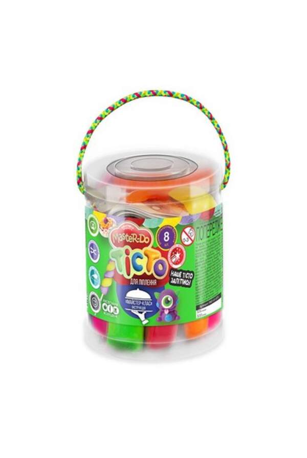 Креативна творчість "Тісто для ліплення "Master Do" туба 8 кольорів укр (12) TMD-01-07U (шт.)