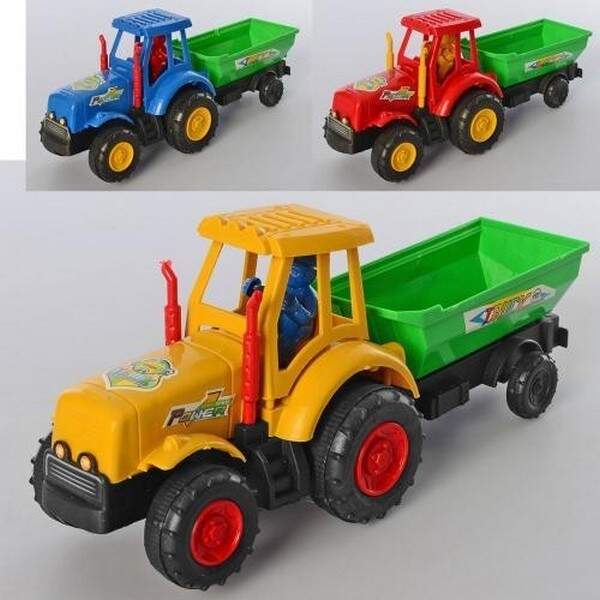 Трактор 099 (216шт) 24см, 3 кольори, в кульку, 8-24-10см (шт.)