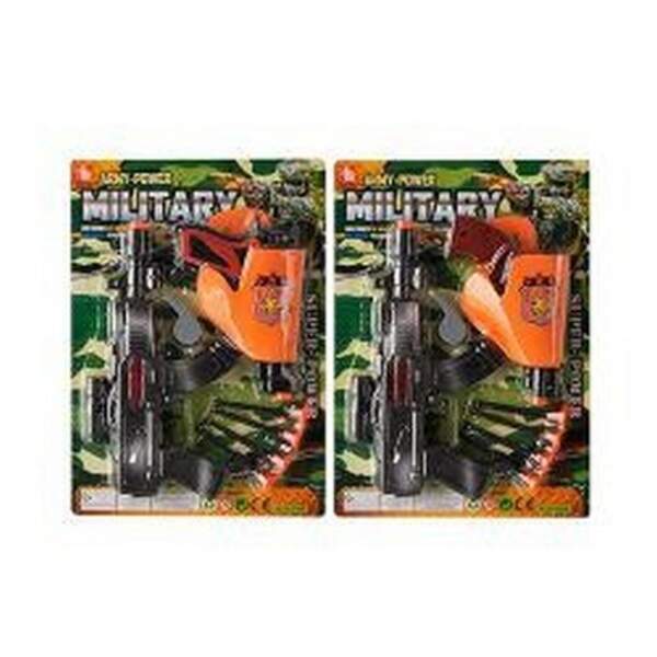 Набір зі зброєю 09-10 (120шт) поліцейський, автомат, пістолет, кулі-присоски, 2 види, на листі, 22-3 (шт.)