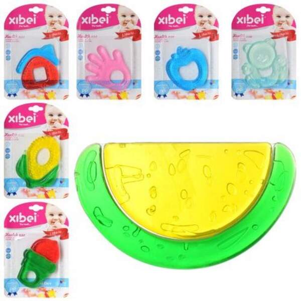 Брязкальце XB-039-1-2 (288шт) прорізувач, від 8см, 7видів, на листі, 13-19-2см (шт.)