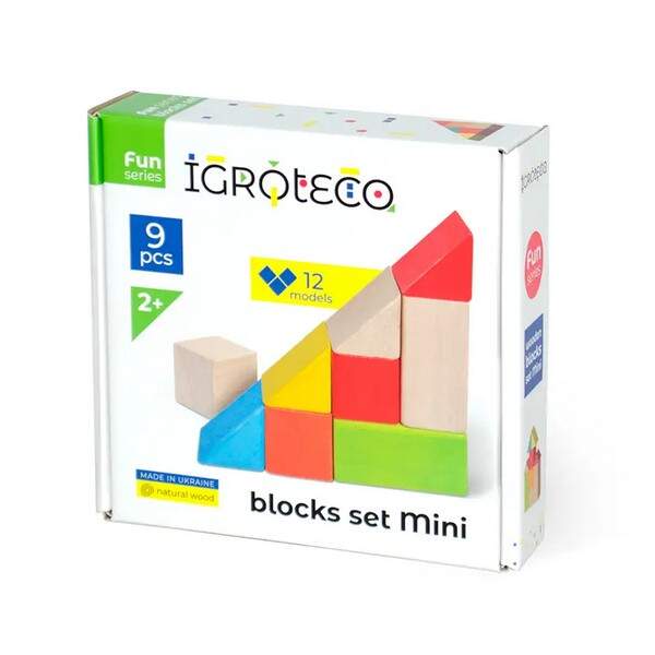 Кубики-логічні кольорові 9 шт. 900163 (шт.)