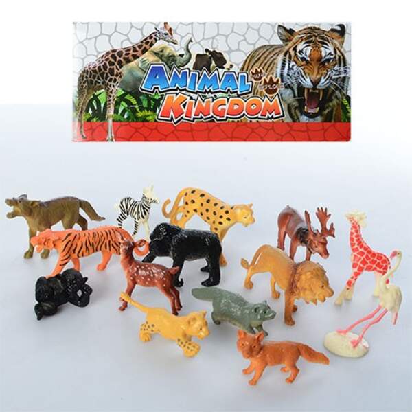 Тварини 9618-32 (84шт) дикі, 12шт, від 4см, у кульку, 21,5-24-4,5см (шт.)