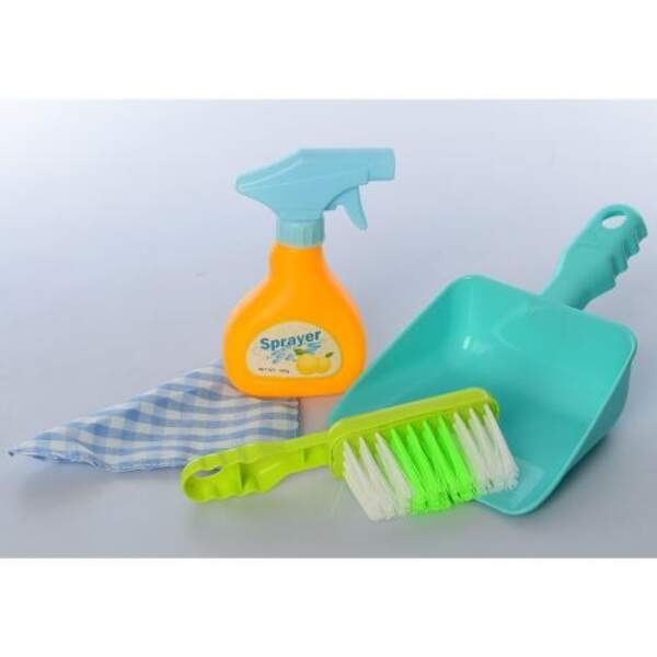 Набір для прибирання XS-19107-7 (144шт) щітка, совок, флакон, в кульку, 20-28-7см (шт.)