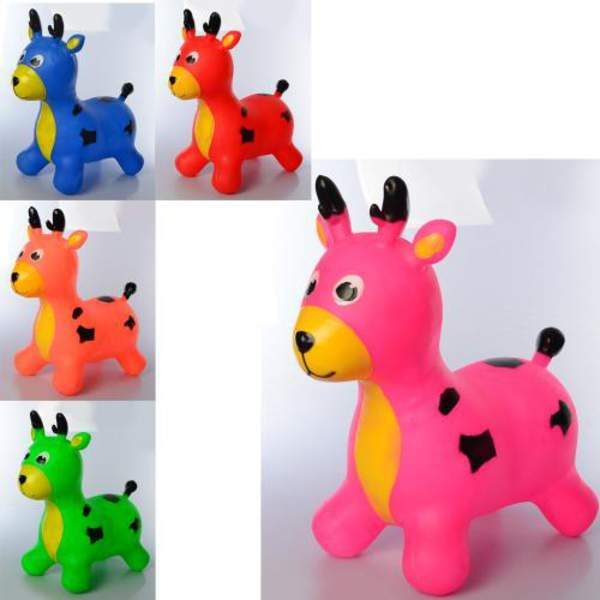 Стрибуни-тварини MS 3259 (15шт) ПВХ, олень, 1250-1300г, 5 кольорів, у пакеті, 30-25-9см (шт.)