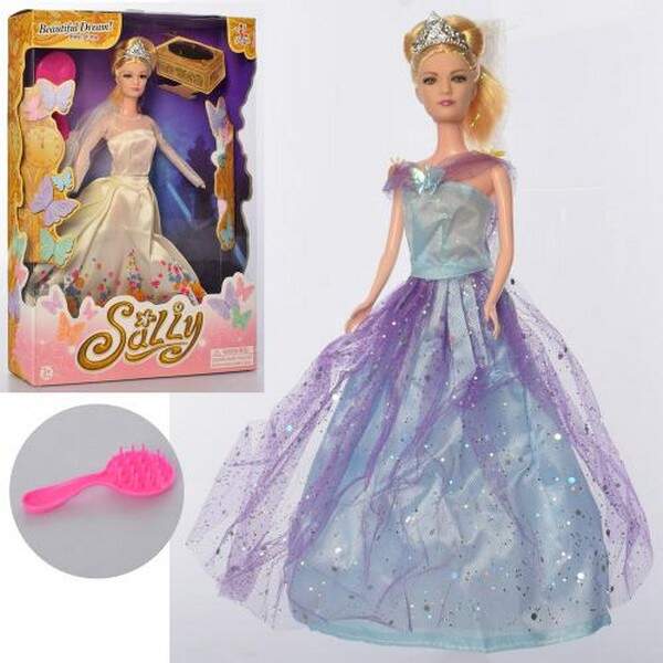 Лялька KX9937 (36шт) 28см, гребінець, мікс видів, в кор-ці, 23-32-5,5см (шт.)