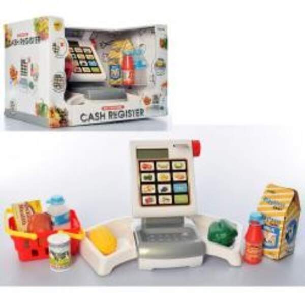 Касовий апарат 6148 (12шт) кас.стрічка (механіч), звук, ел.табло, кошик, продукт, бат, кор, 31,5-21- (шт.)