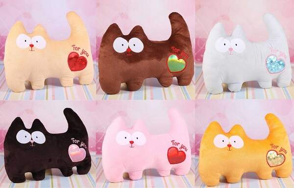 Котик з сердечком Лапочка, 00295-999 (35x41x10см) (шт.)