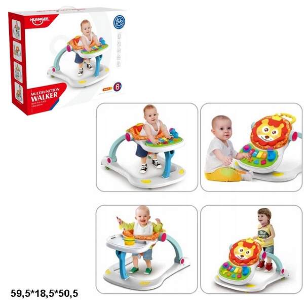 Каталка ігр.центр Перші кроки HE0802 лев 4в1 батар.муз.світ.кор.59,5*18,5*50,5 /4/ (шт.)