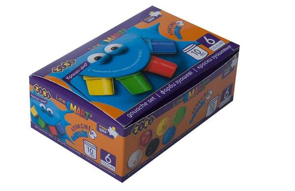 Гуаш 6 кол.х 10мл. ZB.6650 ( 1/24/96шт) (шт.)