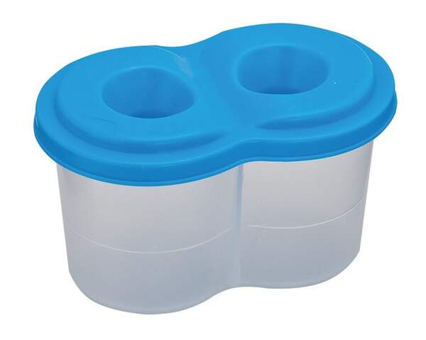 Стакан -непроливайка подвійний, синій ZB.6901-02 ( 1/40шт) (шт.)