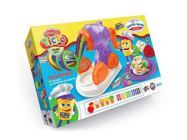 Креативна творчість "Тісто для ліплення "MASTER DO" Паста-шеф укр (4) TMD-16-01U (шт.)