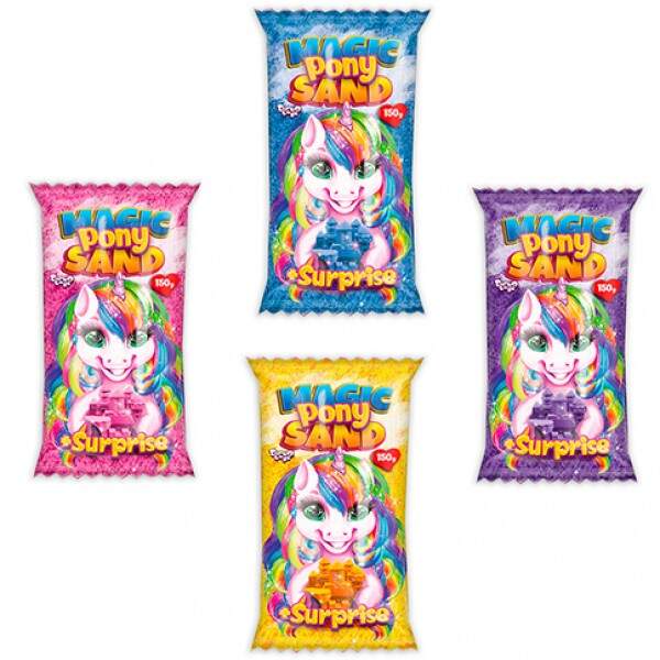 Креативна творчість "Кінетичний пісок "Magic Pony Sand" 150 г (40) MPS-01-01,02,03,04 (шт.)