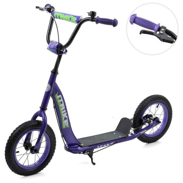 Самокат SR 2-043-1-V (1шт) підліт,сталь,2кол-гума 12д, підніжка28-11см,ручне гальмо,фіолетовий (шт.)
