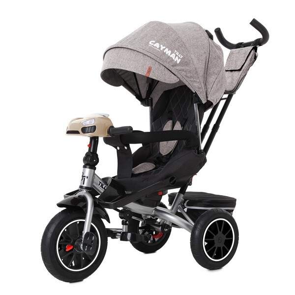 Велосипед триколісний TILLY CAYMAN з пультом і посиленою рамою T-381/7 Бежевий льон /1/ (шт.)