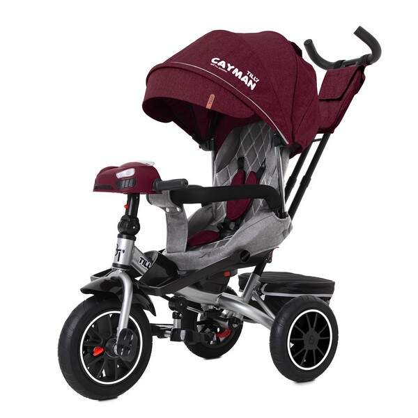 Велосипед триколісний TILLY CAYMAN з пультом і посиленою рамою T-381/7 Червоний льон /1/ (шт.)