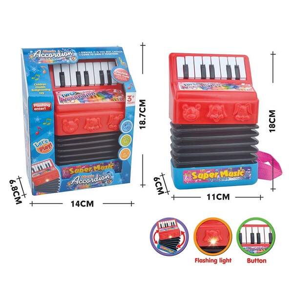 Акордеон 2112 (120шт/2)світло, в коробці 18,7*14*6,8см (шт.)