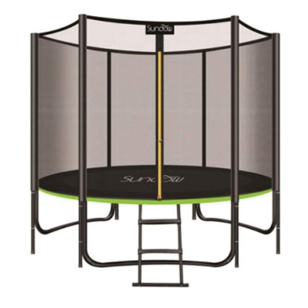 Батут MS 2920-2 (1шт) діаметр 244см, з сіткою-висота 150см, на пружин 48шт, ніж 3шт, лист, кор, 128- (шт.)