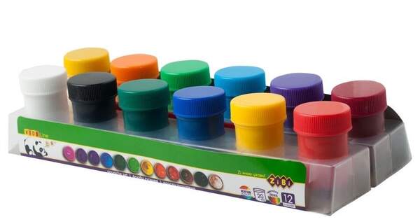 Гуаш 12 кол.х 20мл. ZB.6658 (1/12/48шт) (шт.)