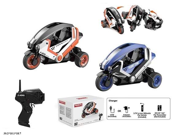 Р.К.Трюкач трицикл MT08A01-1 MT08A02-1 акум.USB.світ.переверт.2кол.кор.30,2*15,1*18,7 /12/ (шт.)