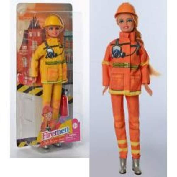 Лялька DEFA 8461-BF (36шт) 29см, пожежний, 2 кольори, на листі, 15,5-33-6см (шт.)