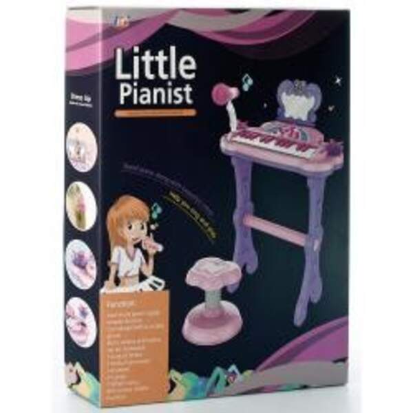 Синтезатор J92-01 (9шт) 25клавиш,стульчик, MP3,муз,свет,микрофон,USBшнур/бат,в кор-ке, 46,5-38-7см (шт.)