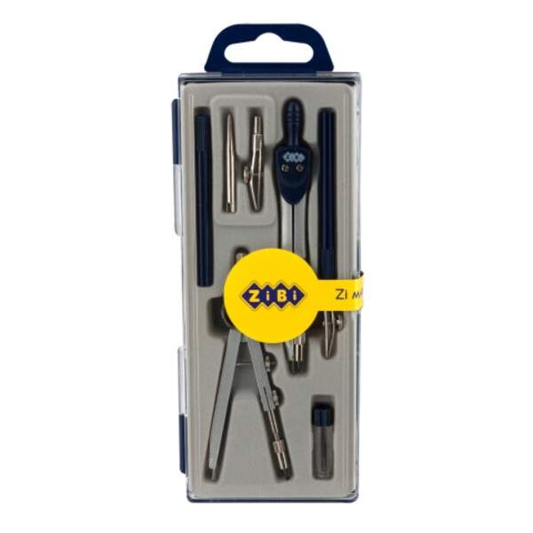 Готовальня BASIS 7 предметів, темно-синій ZB.5306BS-03 (1/12шт) (шт.)