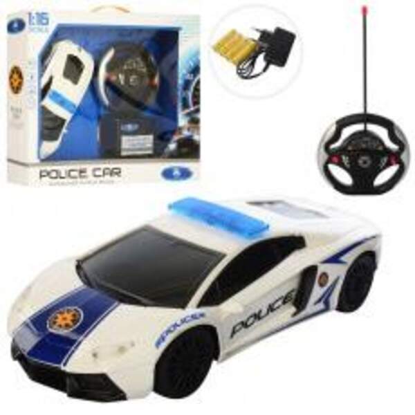 Машина QX3688-17 (12шт) р/к, акум, поліція, 1:16, 25см, світло, гум.колеса, в кор-ці, 41,5-34-10см (шт.)