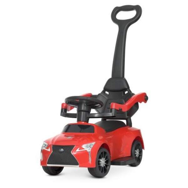 Каталка-толокар M 4579-3 (1шт)батьк.ручка,д79-ш40-в92см, муз, світ,подст.для ніг,на бат-ці, червоний (шт.)