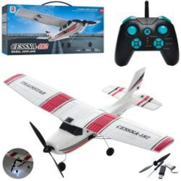 Іграшка Літак BM03 (6шт) р/к 2,4 G,акум,33,8 см,пінопласт,3канали,світло,USB зар, у кор-ці,47,5-22-9 (шт.)