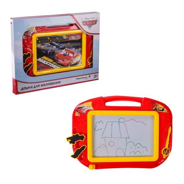 Дошка магнітна Disney "Cars" D-3404 (48шт/2) для малювання, кольорова, в коробці - 34.5*3*27 см, р-р (шт.)