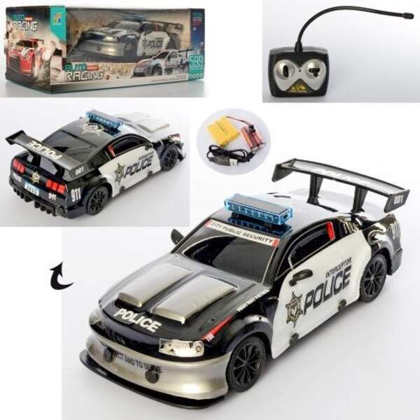 Машина 18599P (24шт) р/у, аккум, полиция, 20см, небьющ.корпус, в кор-ке, 30-11-12,5см (шт.)