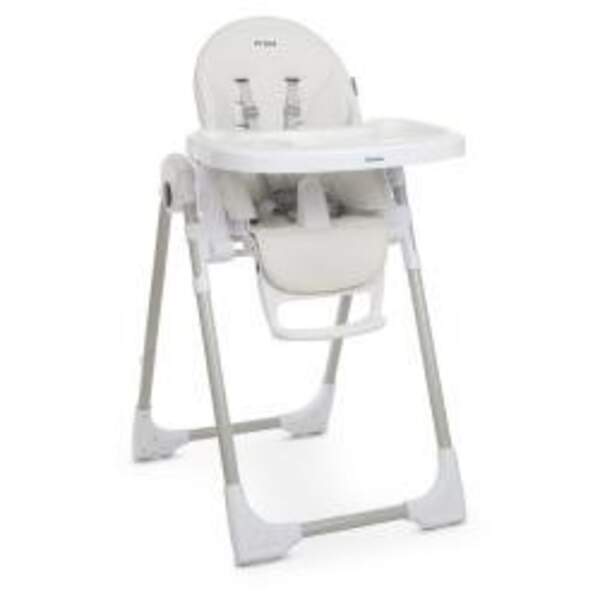 Стільчик ME 1038 PRIME White (1шт) для годування, 2 колеса, екошкіра, білий (шт.)
