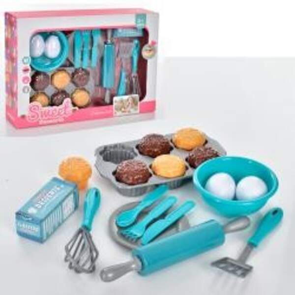 Посуд XY88-18 (18шт) миска, тарілка, кухонний набір, качалка, продукти, в кор-ці, 38,5-279см (шт.)