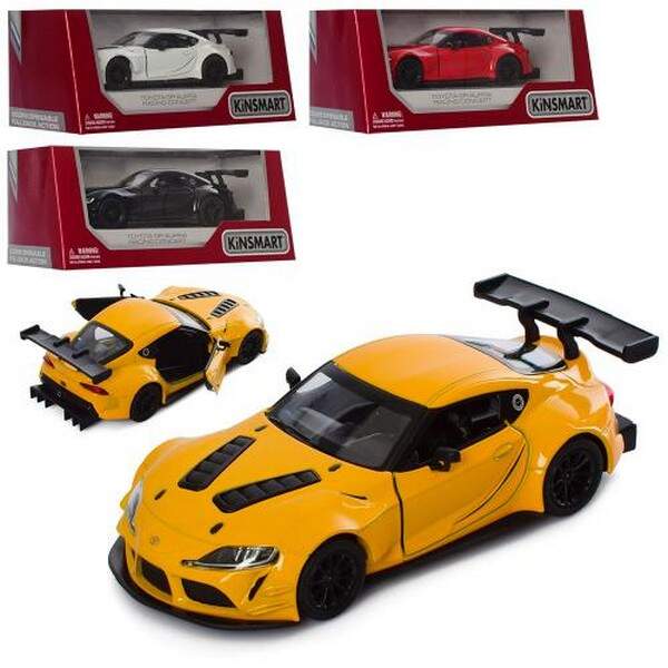 Модель легкова TOYOTA GR SUPRA RACING CONCEPT 5'' KT5421FW метал.інерц.відкр.дв.4кол.кор./96/ (шт.)
