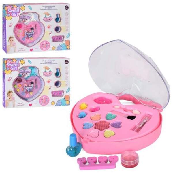 Косметика 6006 (24шт) тіні,помада,кисть,лак,розділювач пальців,сумочка,3кол,у кор, 40-30-6,5см (шт.)