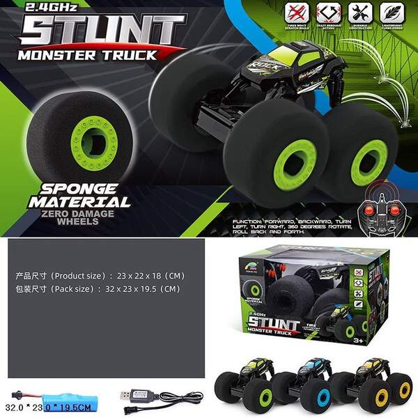 Перевертень р/в F03 (18шт/2) 3 кольори, великі поролонові колеса, пульт управління, USB-заряд, в кор (шт.)