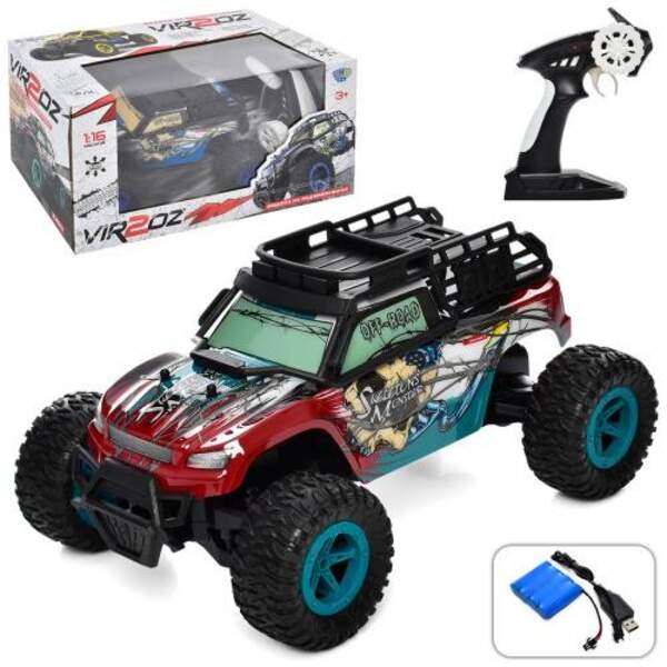 Джип М 5535 (12шт) р/у2,4G,аккум,27см, 1:16, резин.колеса, USBзарядн, 2цв,в кор-ке,40,5-20-21,5см (шт.)