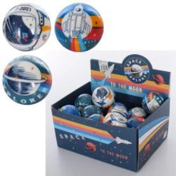 М'яч дитячий фомовий MS 3531 (288шт) 6см, космос, у кульку,24шт(3види) в дисплеї, 25-12,5-19см (шт.)